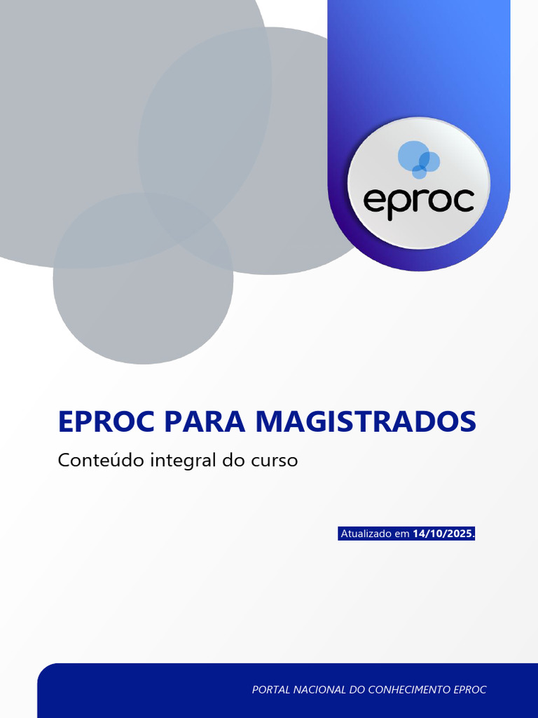 00 Eproc Magistrados Portal Integral | PDF | Janela (informática ...