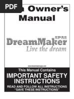 Dream Maker X 400 Owners Manual