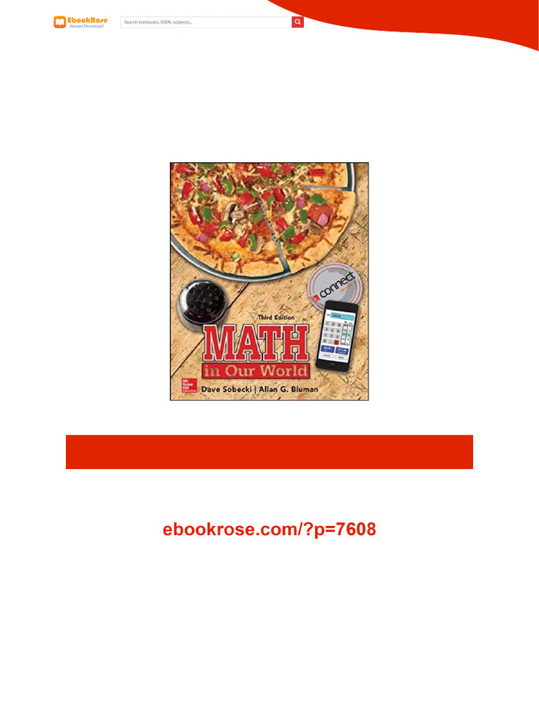 Math in Our World 3rd Edition by David Sobecki Professor Direct ...