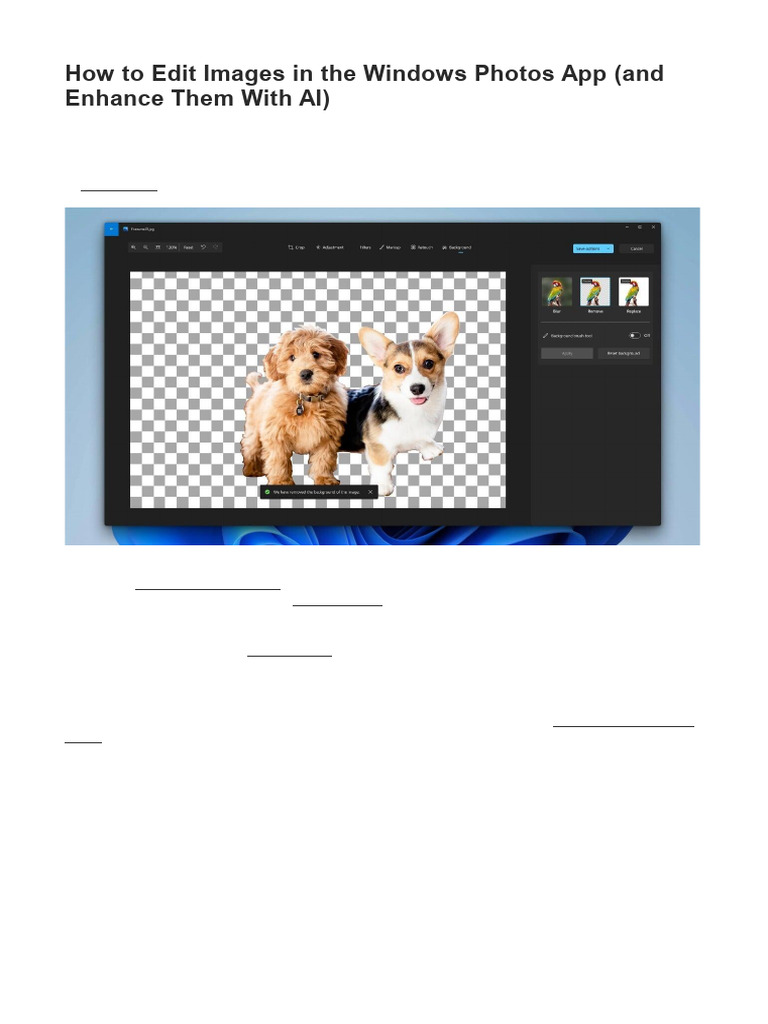How To Edit Images in The Windows Photos App | PDF | Microsoft Windows ...