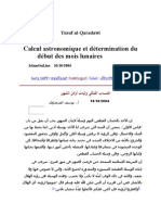 Qaradawi-Calcul astronomique et détermination du début des mois lunaires