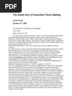 Saad_Untold Story of Ramadhan Moon Sighting Oct 07 2005