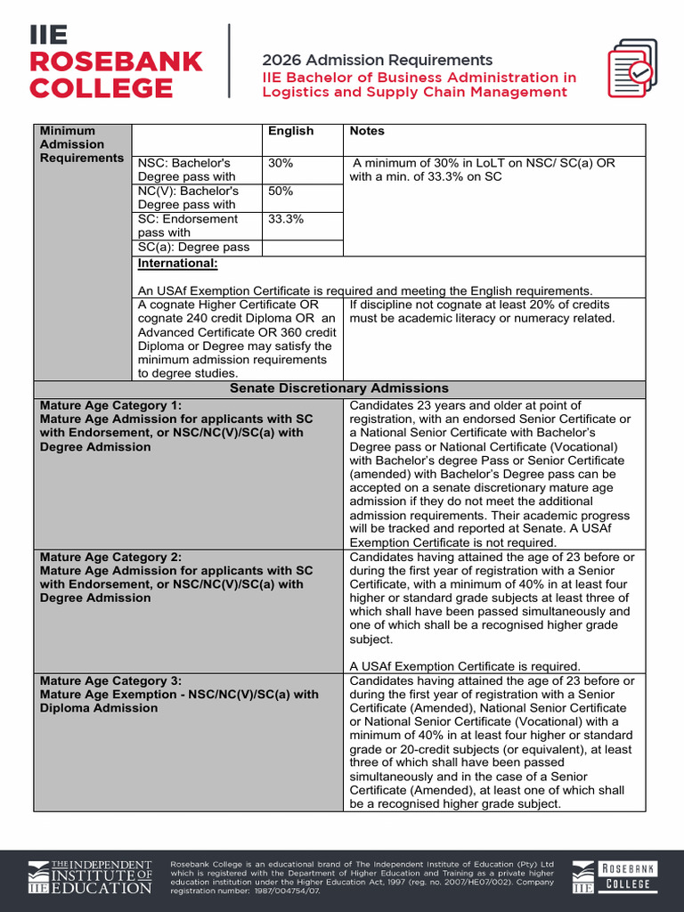 admission-requirements-2026-bba-in-logistics-and-supply-chain | PDF ...