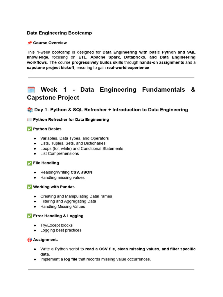 Levelup2.0 - Data Engineering | PDF | Apache Spark | Sql