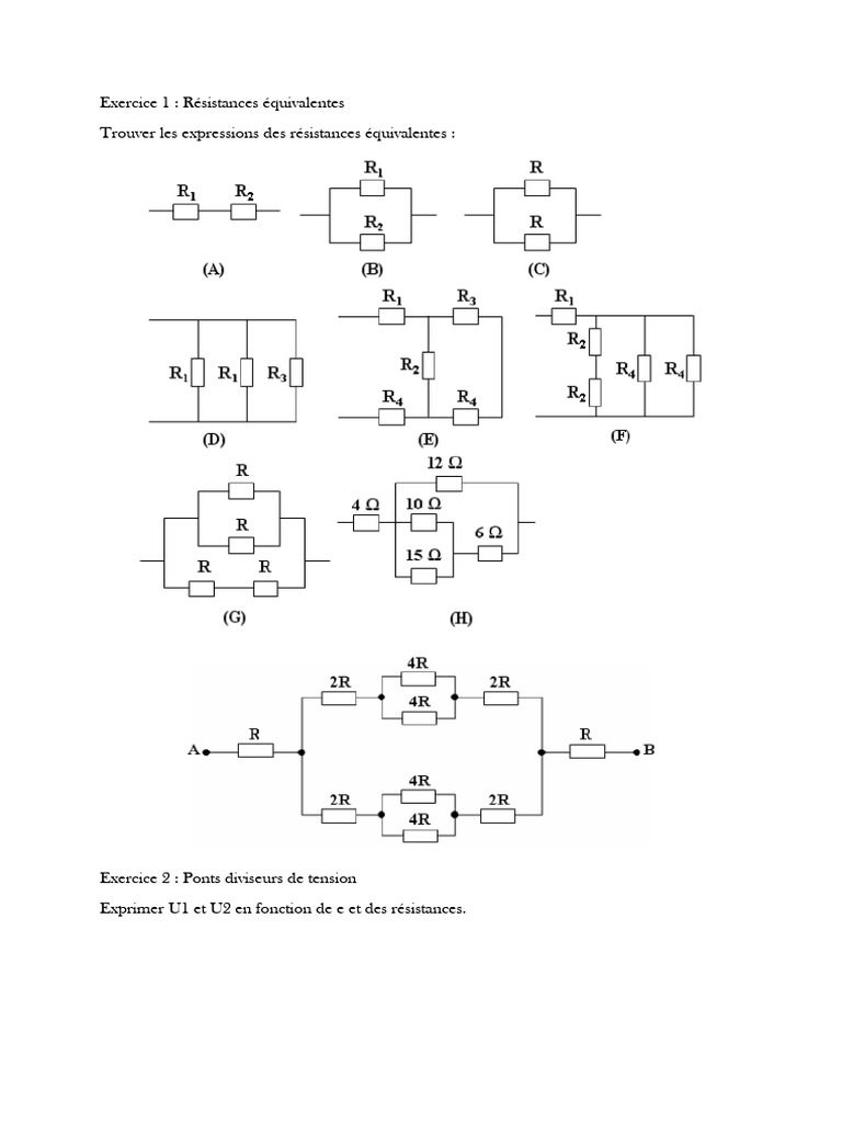 TD Electricité Générale 2 022929 | PDF