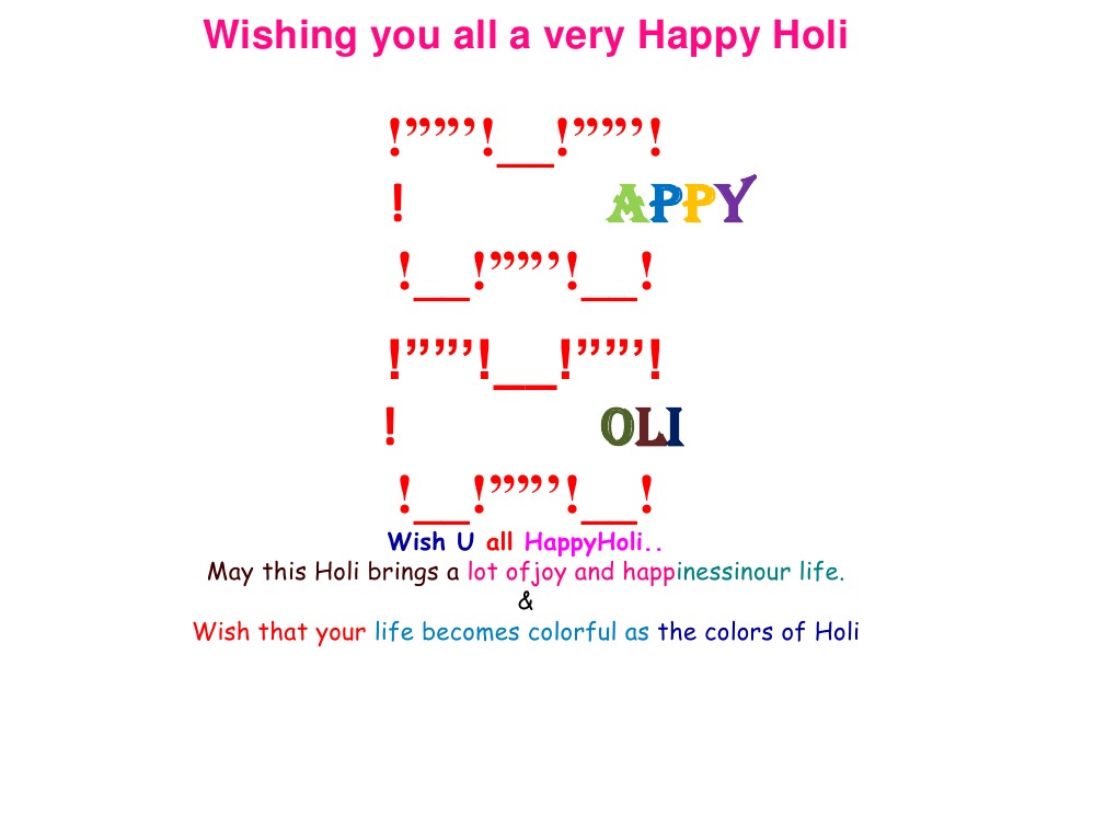 Happy Holi Wishes and Greetings | PDF