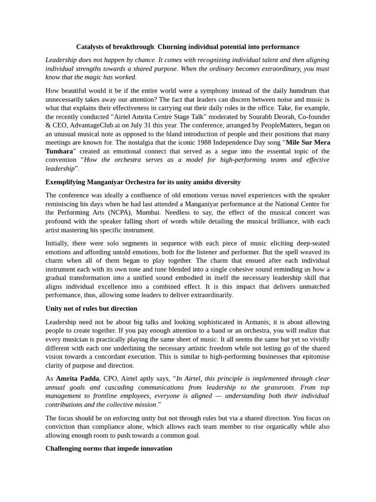 2nd Article | PDF | Leadership