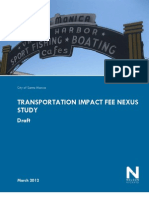 Santa Monica - Transportation Impact Nexus Study