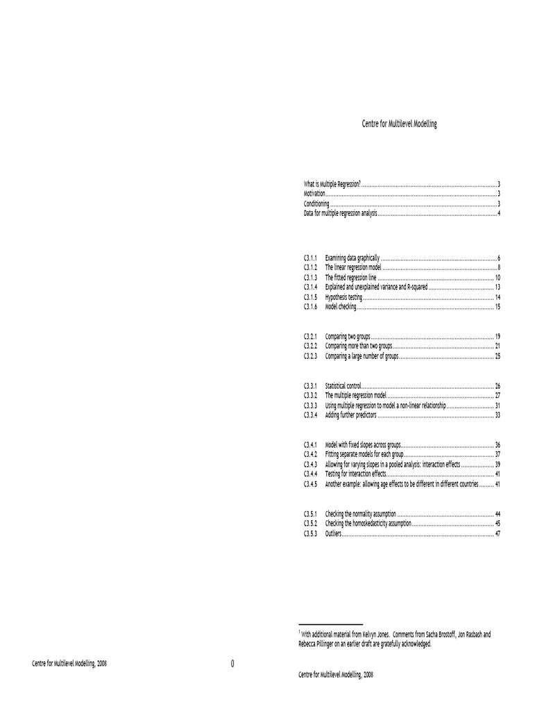 Module 3 Concepts | PDF | Linear Regression | Errors And Residuals