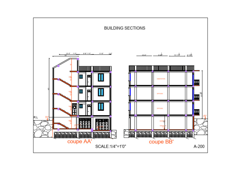 9 Building Sections Model | PDF