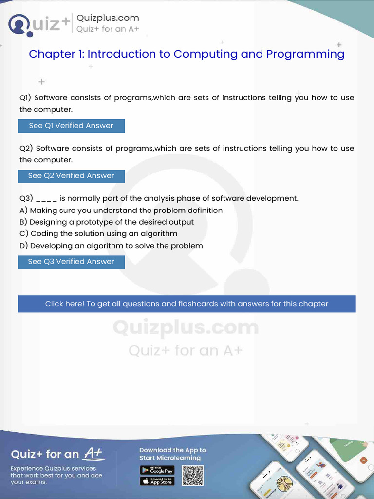 Software Consists of Programswhich Are Sets of Instructions Telling You ...