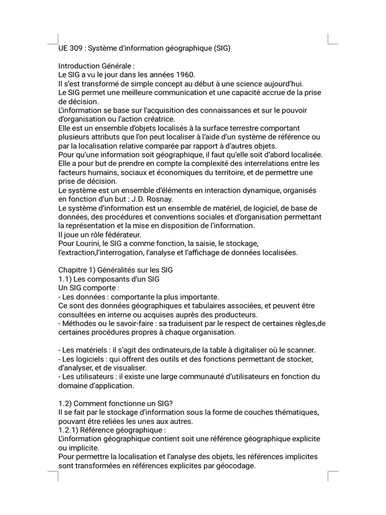 UE 309 Système | PDF