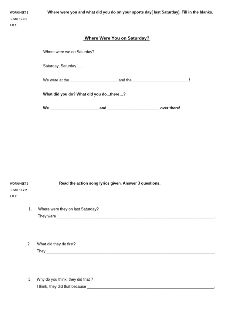 Worksheet 3 | PDF