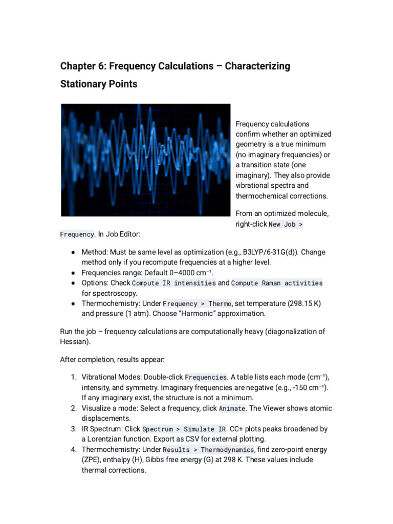 Chapter 6_ Frequency Calculations – Cha.. | PDF