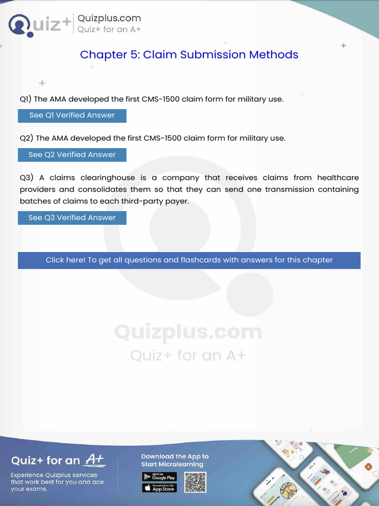 The Ama Developed the First Cms1500 Claim Form for Military Use | PDF ...