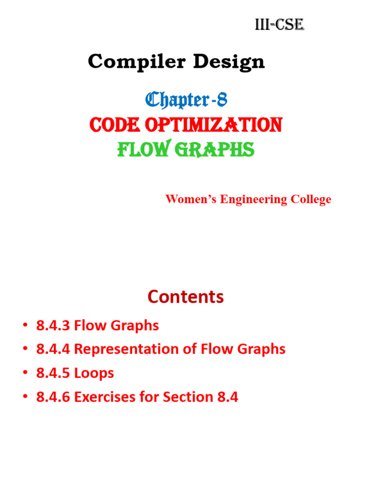 Unit-IV-5_Code Optimization-Flow Graphs & Loopss | PDF | Computer ...