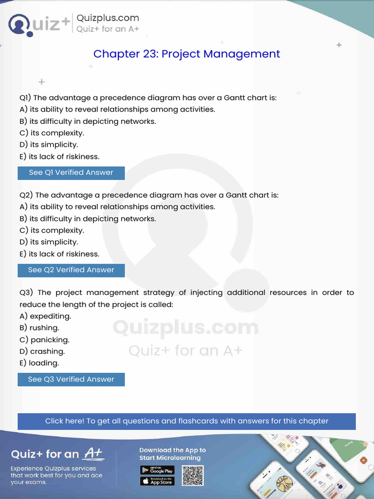 The Advantage a Precedence Diagram Has Over a Gantt Chart Is | PDF ...