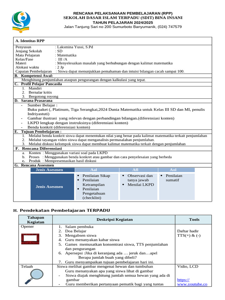 Contoh RPP | PDF