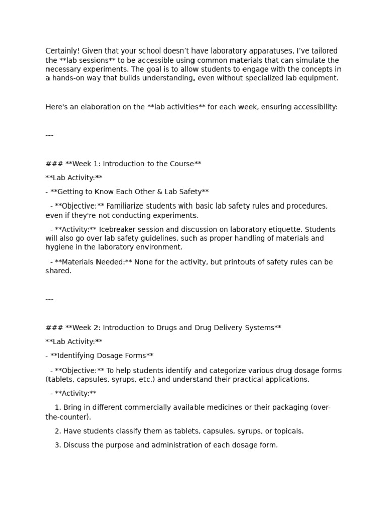 revised lab | PDF | Pharmaceutical Formulation | Tablet (Pharmacy)