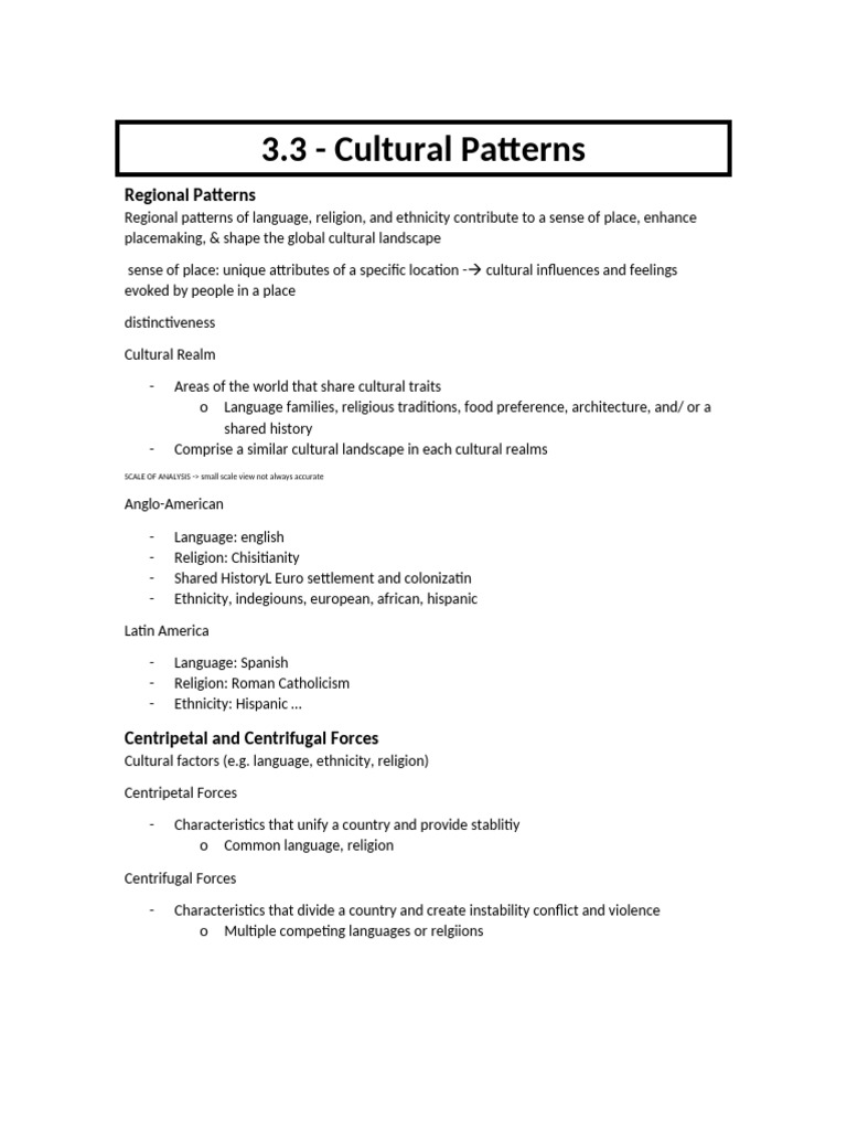 Cultural Patterns | PDF