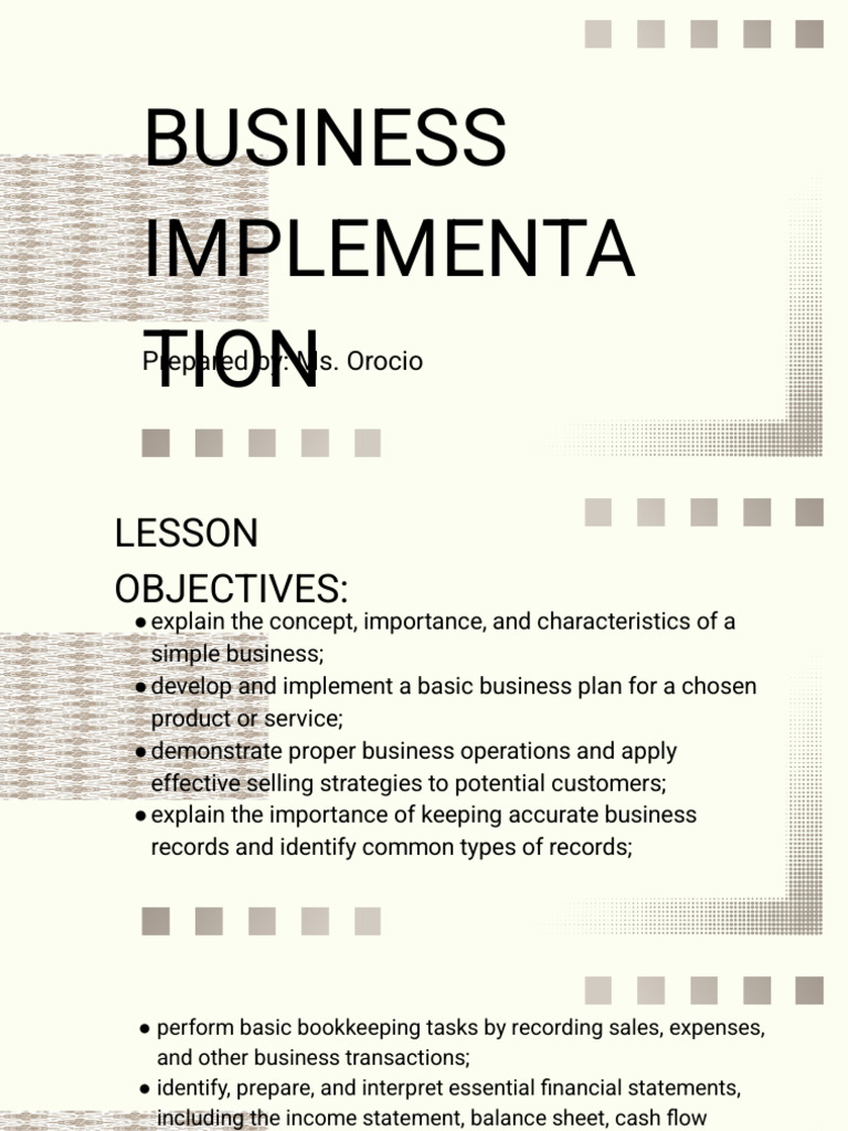 ENTREP-Lesson-123 | PDF | Business | Bookkeeping