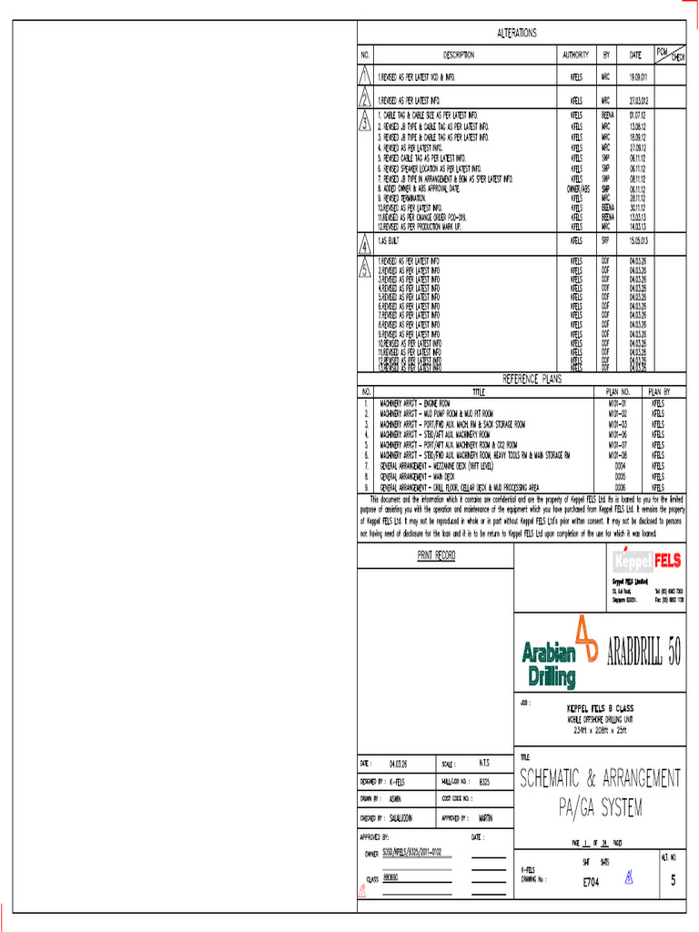 e704 Schematic & Arrangement Paga System (1) | PDF