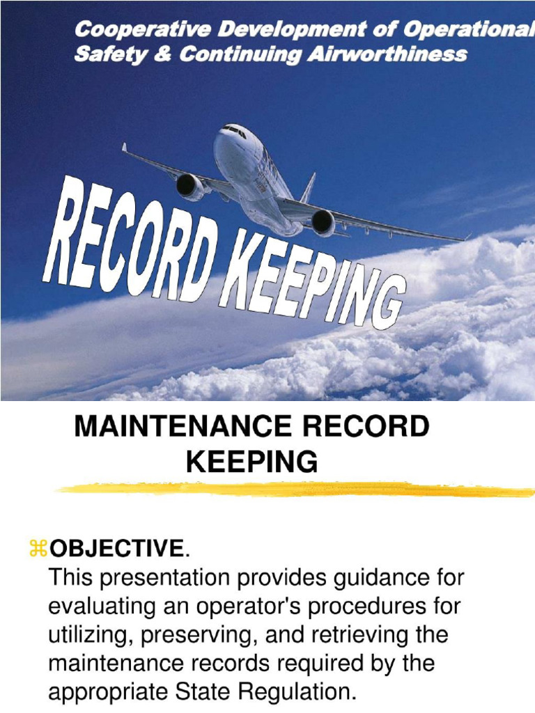 Maint Record Keeping Tips | PDF