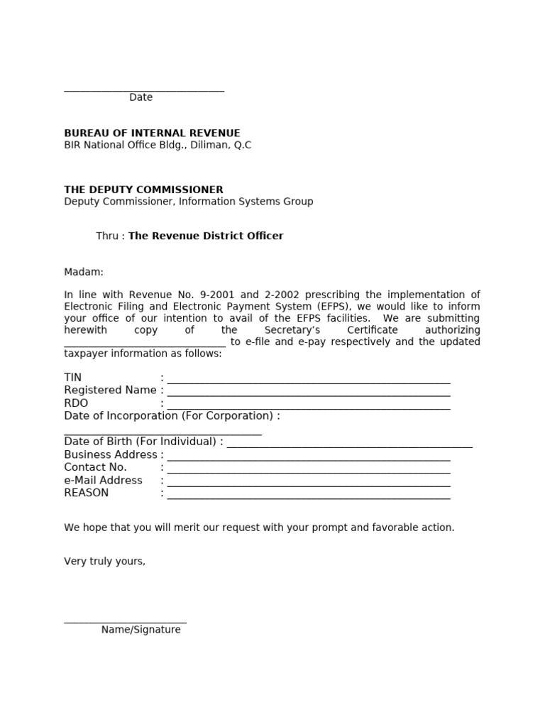 EFPS Letter | PDF | Public Finance | Philippines