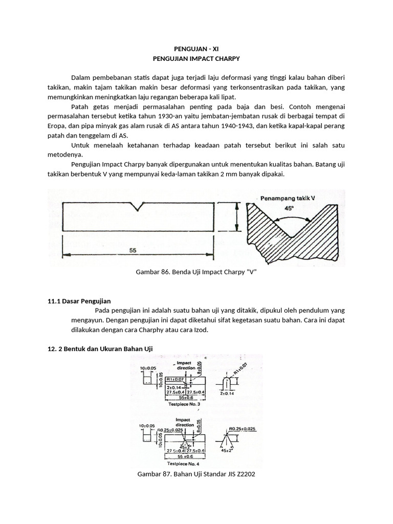 Pengujian Impact Charpy | PDF