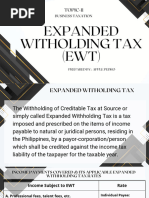 Understanding Withholding Taxes: FWT vs CWT | PDF | Income Tax | Taxes