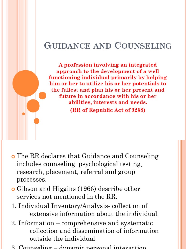 RA+9258+and+GC+Overview | PDF | Psychotherapy | Counseling Psychology