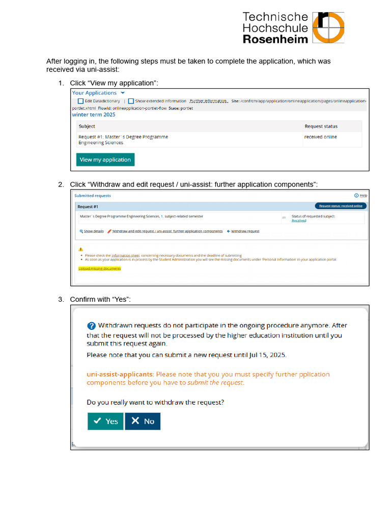 Submission Further Application Components | PDF