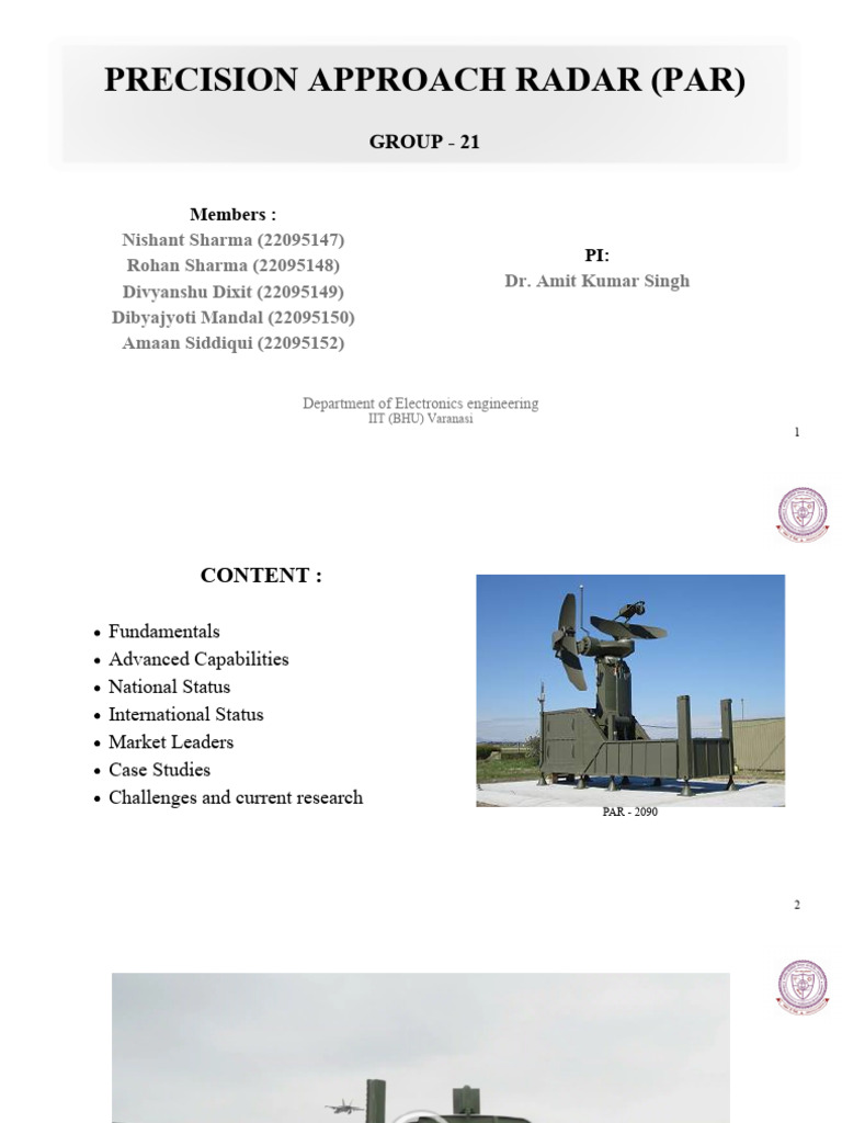 Precision Approach Radar (1) | PDF | Avionics | Aviation