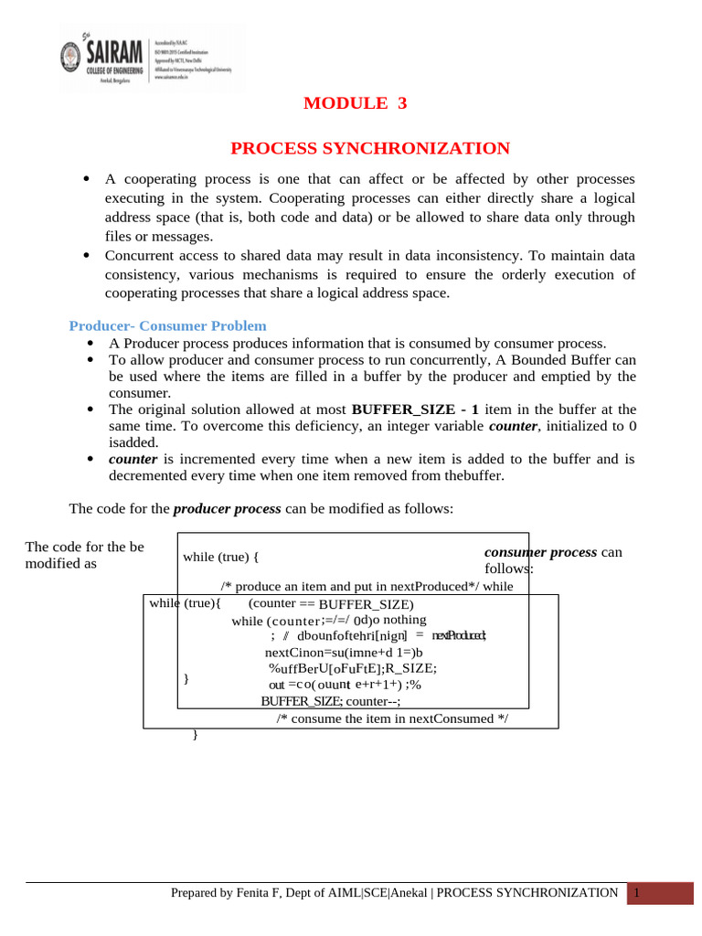 module 3 | PDF | Concurrent Computing | Computer Science