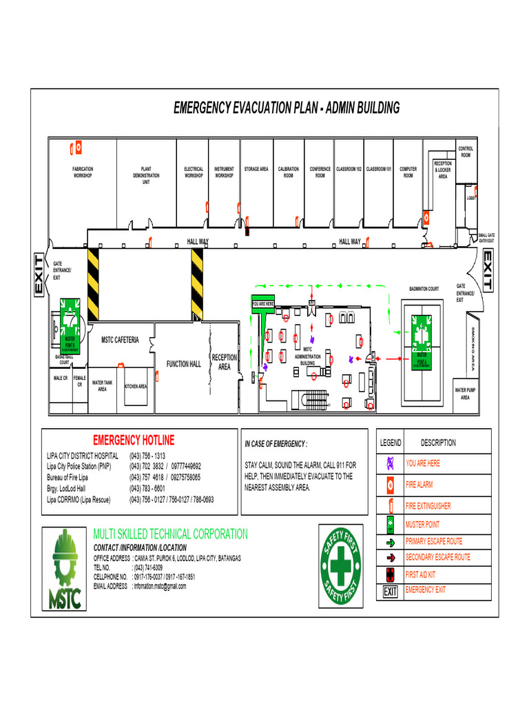 Eep Gen Rev.b.emergency Evacuation Plan | PDF | Public Safety | Safety