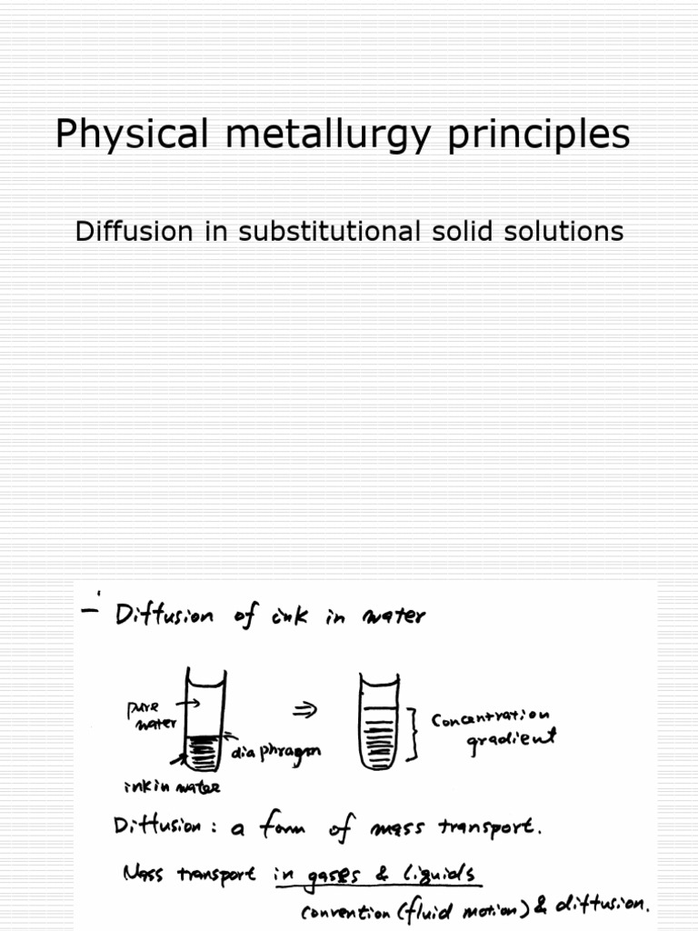 chap_12 Physical Metallurgy : Diffusion Mechanism in Solid Solution ...