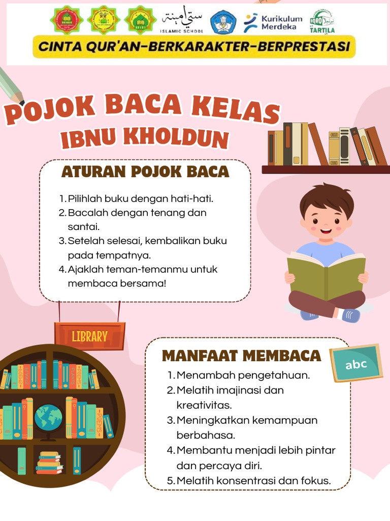 Pojok Baca Kelas Poster Ilustrasi_20260413_051324_0000 | PDF