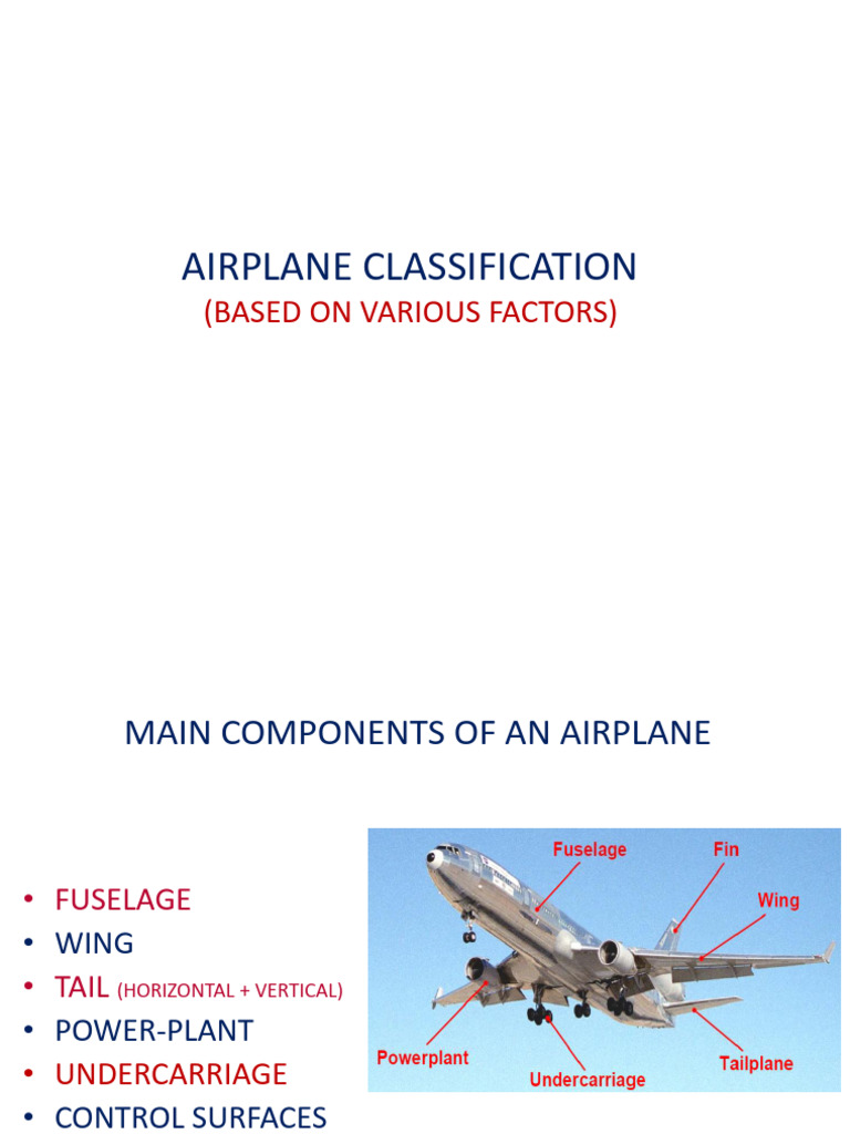 Lecture_3_Classification_2_Airplane | PDF | Flight Control Surfaces ...