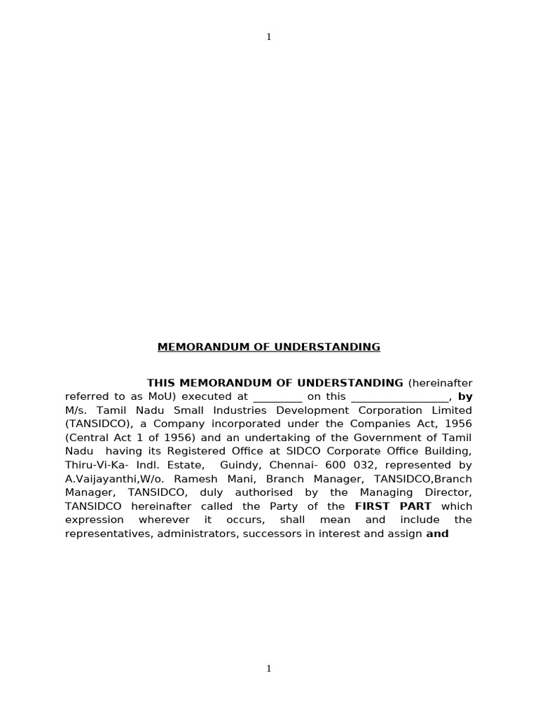 Sri Rajalakshmi Engineers Mou Format | PDF | Taxes | Property Tax