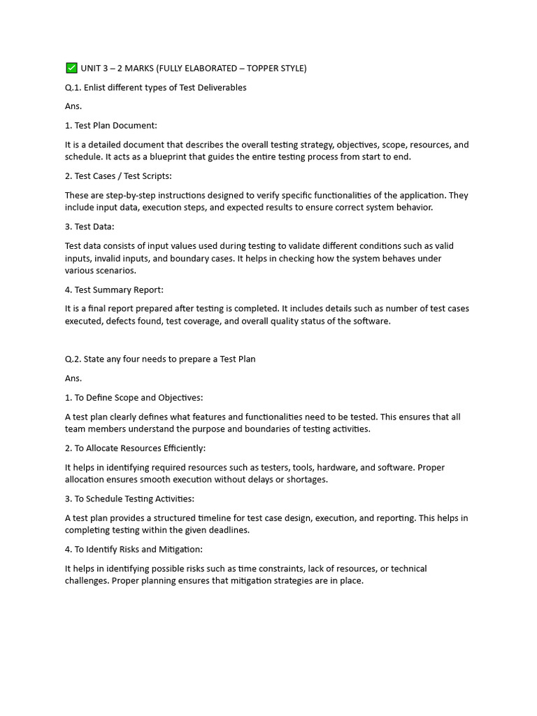 Document 7 | PDF | Software Testing | Performance Indicator
