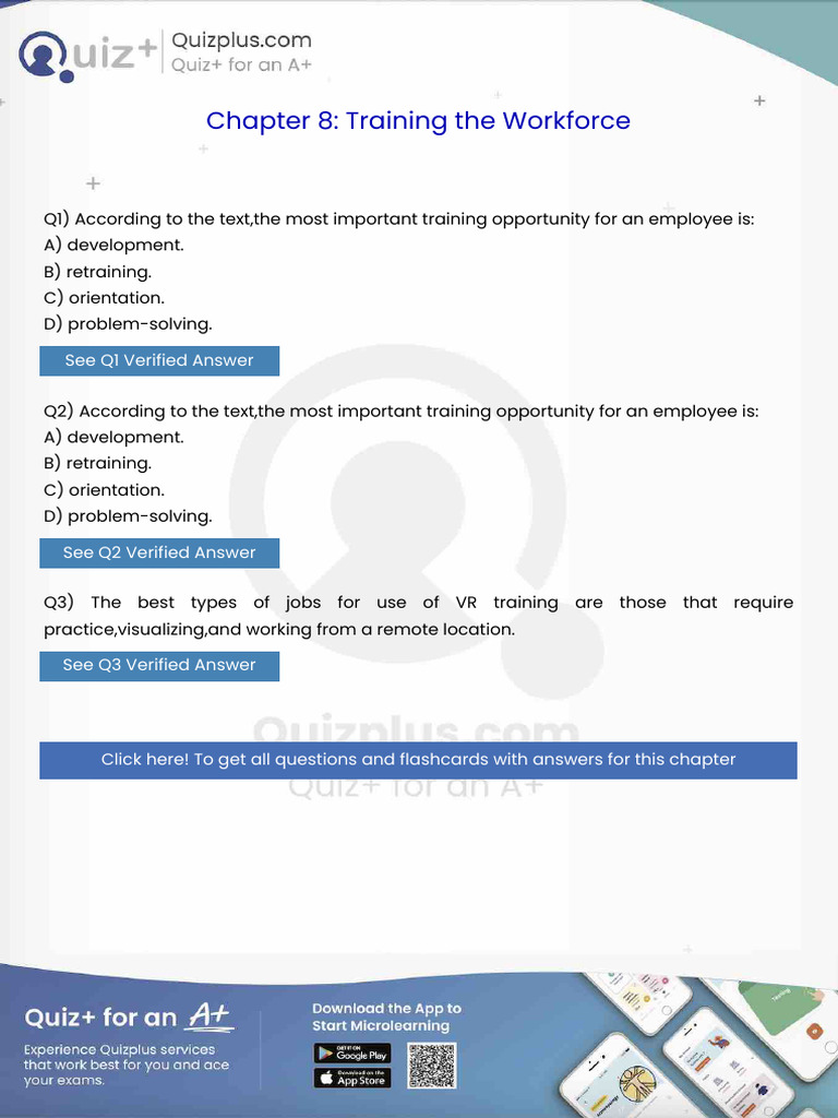 According to the Textthe Most Important Training Opportunity for an ...