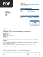 SARS Tax Registration Confirmation Letter | PDF | Taxpayer | Taxes