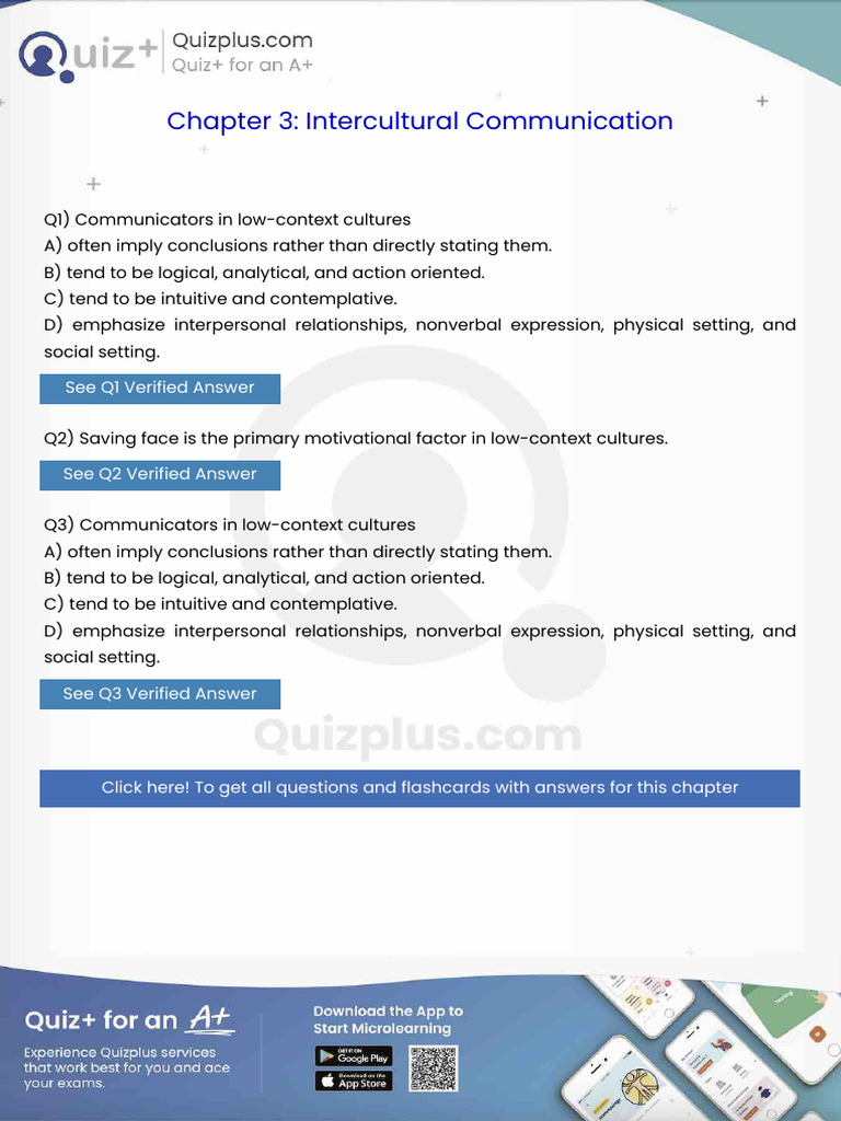 Communicators in Lowcontext Cultures | PDF | Communication | Human ...