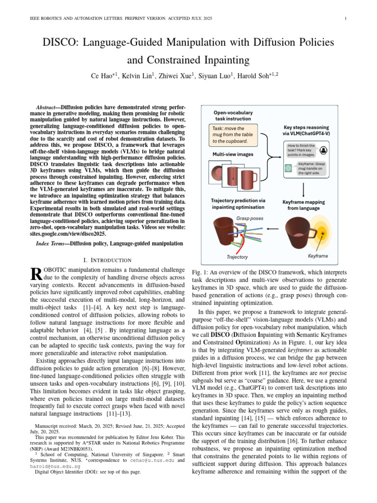 DISCO Language-Guided Manipulation With Diffusion Policies and ...