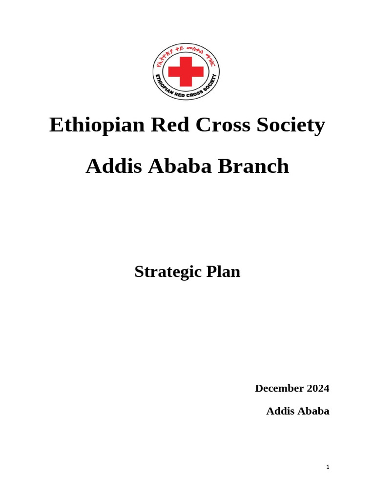 Addis Ababa Branch SP for 2026-2030 | PDF | American Red Cross ...