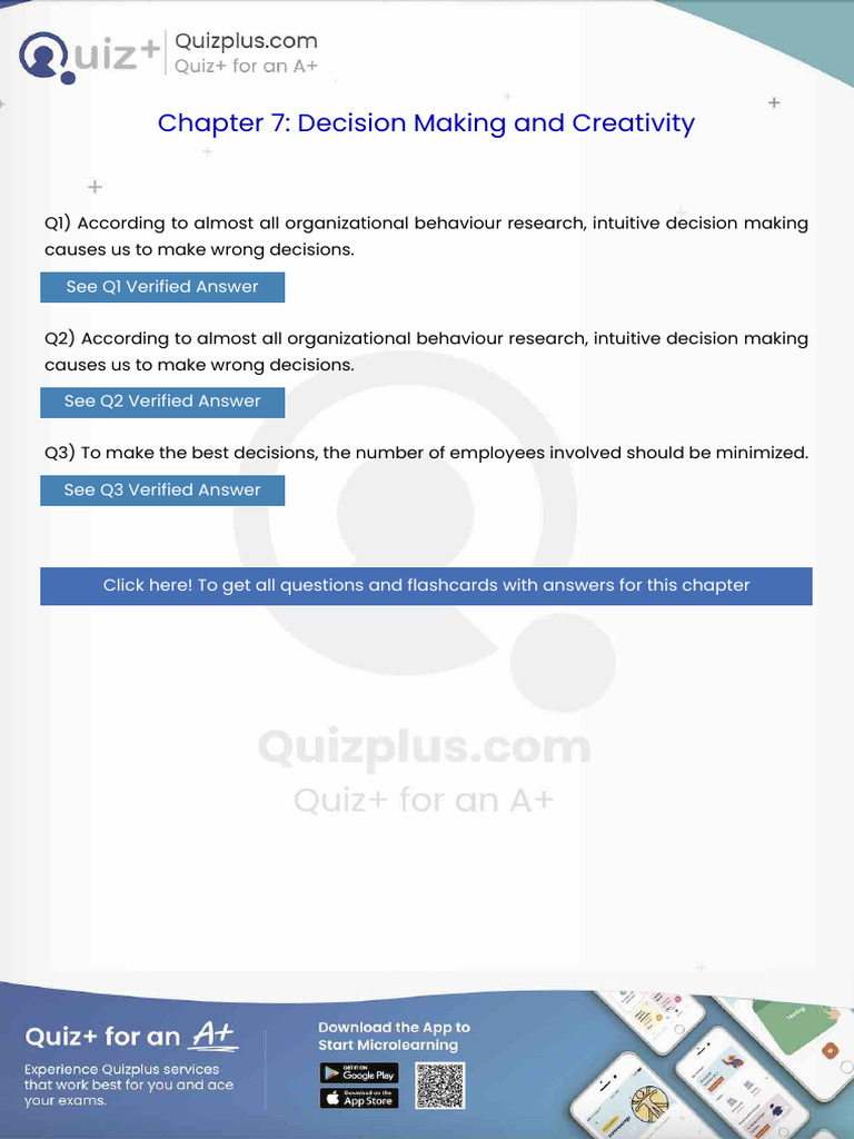 According to Almost All Organizational Behaviour Research Intuitive ...