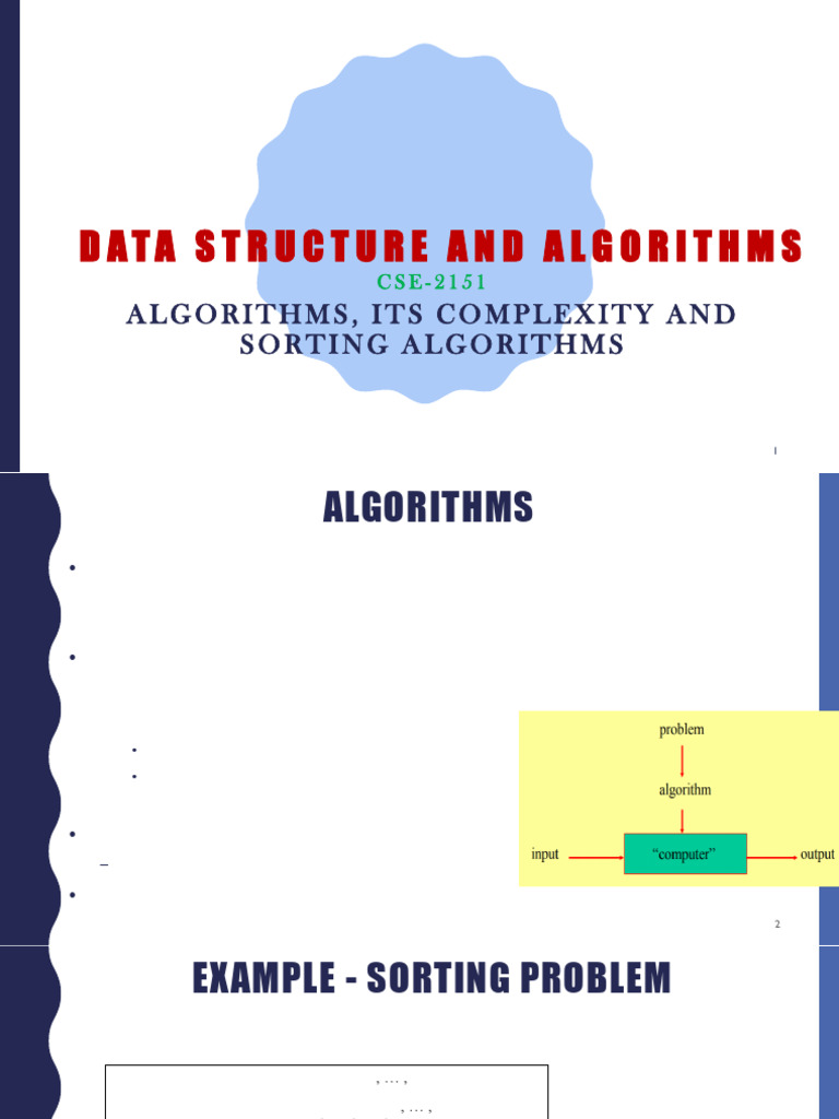 DSA - Complexity and Sorting | PDF | Time Complexity | Algorithms