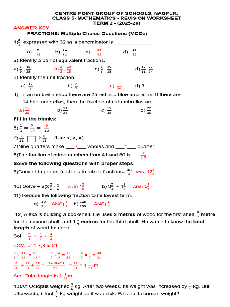 Worksheetsolution 35 | PDF | Elementary Mathematics | Division ...