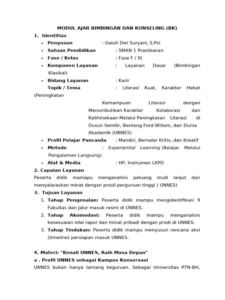 Modul Ajar Kokulikuler Bk | PDF