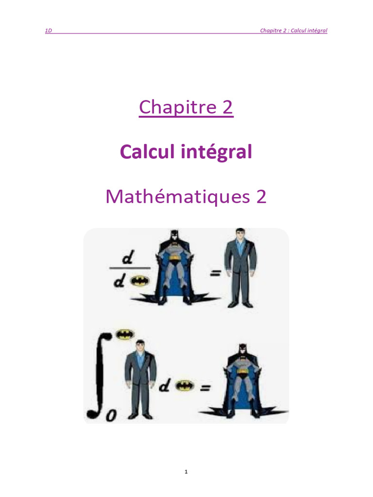 Chap2 Calcul Intégral D 2026 (2) 2 | PDF | Fonction (Mathématiques ...